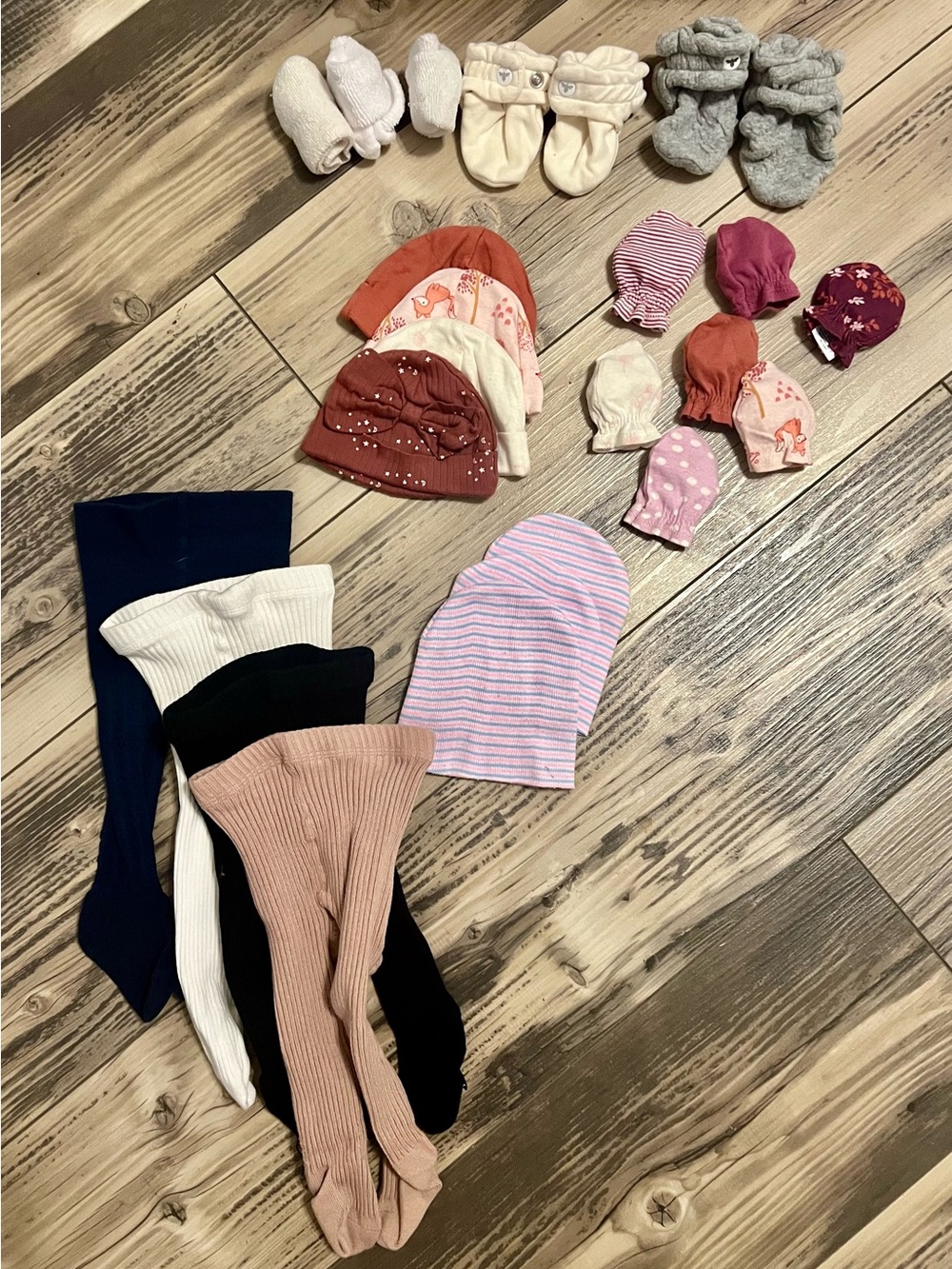 Baby Mixed Color Hat & Mitten Set - Assorted Kids Accessories
